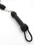 Pejcz Impact Premium Leather Flogger Curling Black Mister B