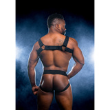 Mr-S-Leather Neo Carbon Black Bulldog Harness Black L/XL