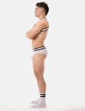 Slipy Brief Top White-Black L Barcode Berlin