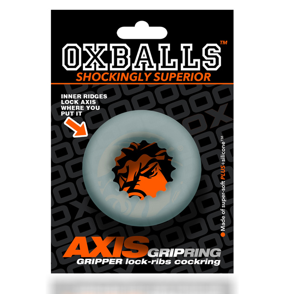 Ерекційне кільце Axis Rib Griphold Cockring Ice Clear Oxballs