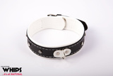 Whips Women's collar with leash white