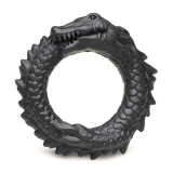 Creature Cocks Black Caiman Silicone Cock Ring