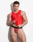 Aspen Mesh Tank Top Red Xxl CellBlock13