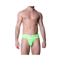 Limonkowe Jockstrapy Tight End 3" Jockstrap Lime L CellBlock13