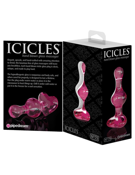 Icicles No. 75 скляний корок рожевий