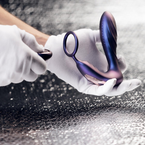 Stymulator Prostaty Black Hole Anal Vibrator With Cockring Hueman