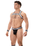 Barcode Berlin Suspender Bottom Panties Black-White M