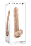 Dildo 25 cm Gender X Flexskin Poseable True Feel Light