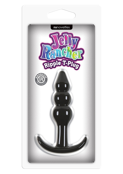 Korek analny Jelly Rancher Ripple T-Plug Black