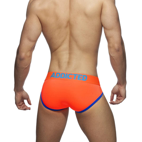 Плавки Neon Cockring Swimderwear Brief Неоновий Оранжевий M Addicted