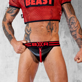 Boxer Sexy Jock Big Zip Red S