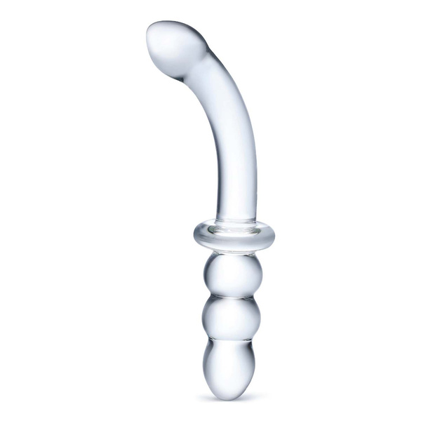 Двостороннє Скляне Ділдо Ribbed G-Spot S Dildo Glas