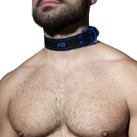 Obroża Fetish Leather Collar Royal Blue Addicted