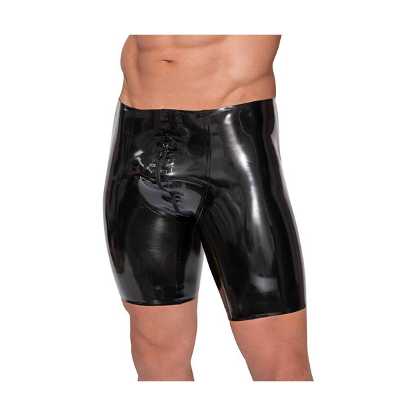 Men's Latex Pants Zip black XXL LateX
