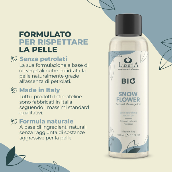 Olejek Do Masażu Luxuria Bio Oil Snow Flower 100 Ml IntimateLine