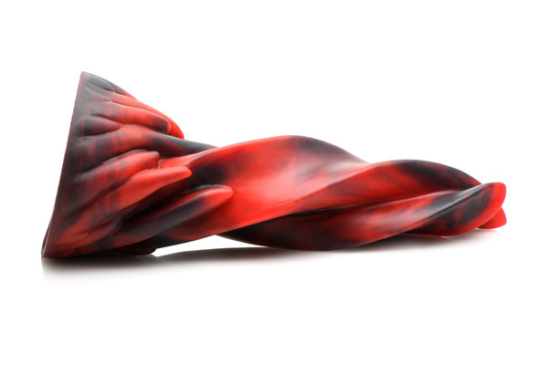 Creature Cocks Hell Kiss Twisted Tongues Silicone Dildo Red