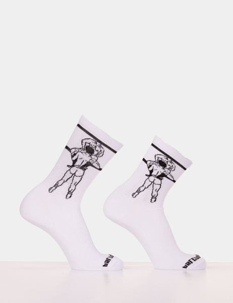 Fun Socks Blowjob White-Black S/M Barcode Berlin
