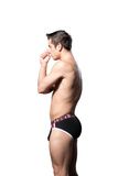 Andrew Christian Almost Naked Retro Brief Black/Red S