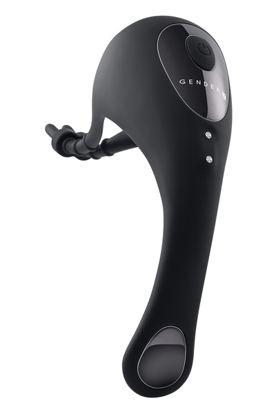 Wibrujący korek analny z pierścieniem Gender X Back It Up 