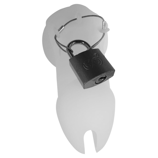 CockLock Silicone Chastity Cage Bran 9x3cm Black