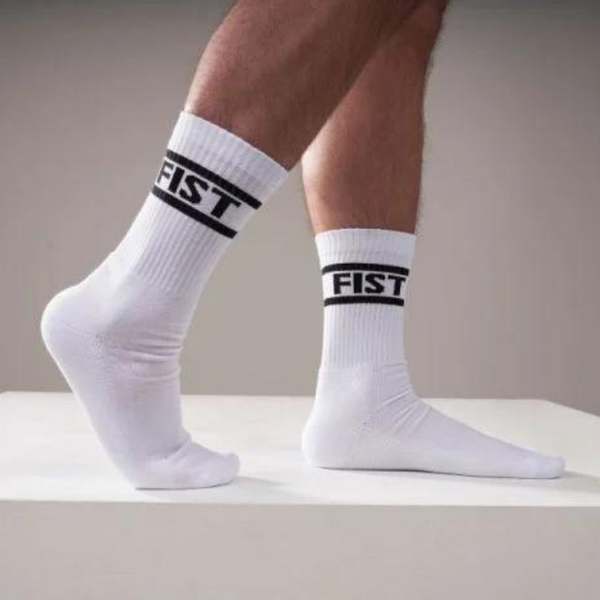 Crew Socks Fist 2-Pack White 42-46 Mister B