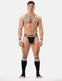 Barcode Berlin Suspender Bottom Panties Black-White M