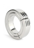 Steel Hinged Magnetic Cockring 40mm Titus