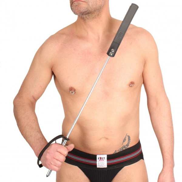 Riding Crop - Metal / Leather big 70,5cm