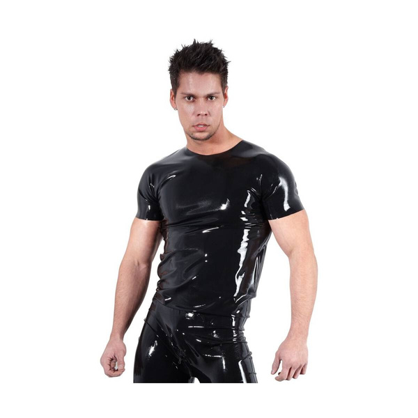 Lateksowa koszulka męska T-Shirt black S LateX