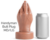 Handyman Butt Plug Soft Tan No Vac M/L Mr Hankeys