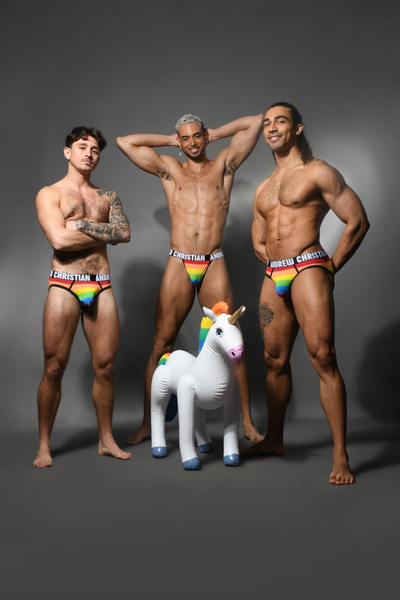 Andrew Christian Pride Stripe Brief Multi S