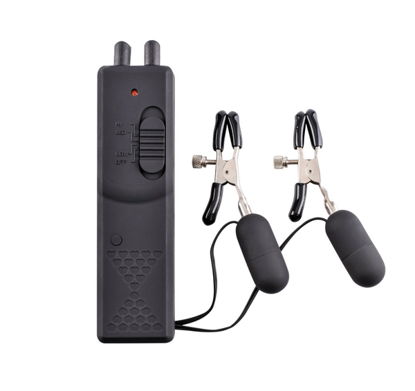 Wibrujące zaciski na sutki Fetish Fantasy Vibrating Nipple Clamps