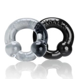 Набір кілець Ultraballs Cockring 2pcs Black + Clear Oxballs