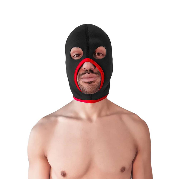 Neoprene Face Fucker Hood Black/Red Brutus