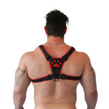 Uprząż Vegan Puppy Harness Black-Red L/XL Brutus