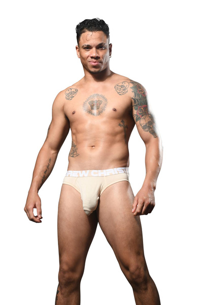 Big Fat Dick Bamboo Brief Sand M Andrew Christian