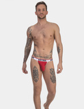 Jockstrapy Jock Cosme Red-White M Barcode Berlin