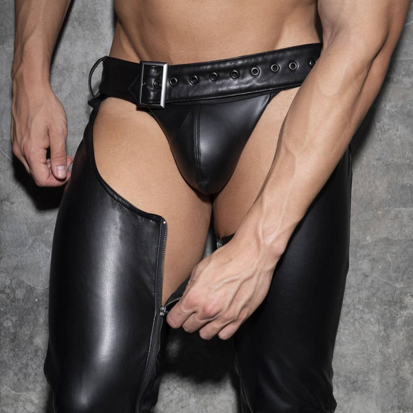 Чапси чоловічі Fetish Chaps Pants Black M/L Addicted
