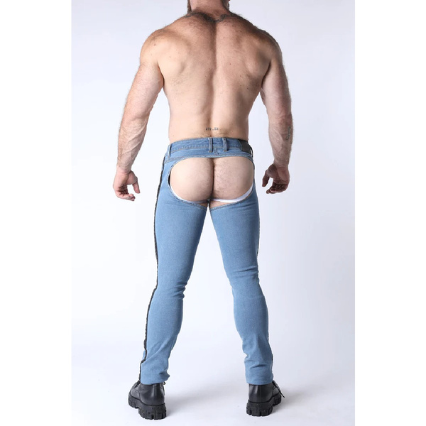 Chapsy jeansowe Terry Denim Chap Light Blue 32 CellBlock 13