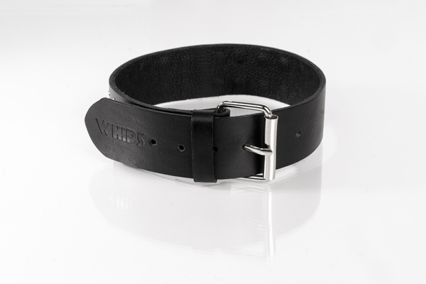 Black Double-Studded Collar Size S Primal Bond Whips