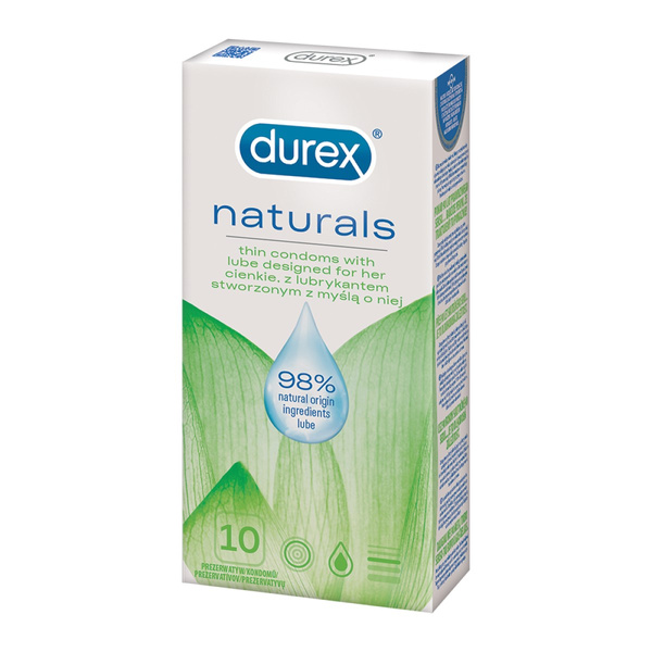 Prezerwatywy z lubrykantem Durex Naturals 10szt