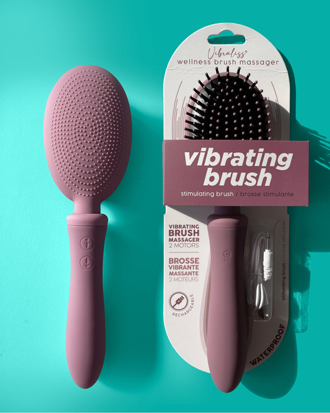 Wibrująca Szczotka Do Włosów Vibrating Brush Rose Pudre Vibraliss