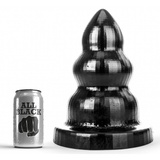 Anal plug AB97 Triple Pleasure L 25 x 15cm All Black