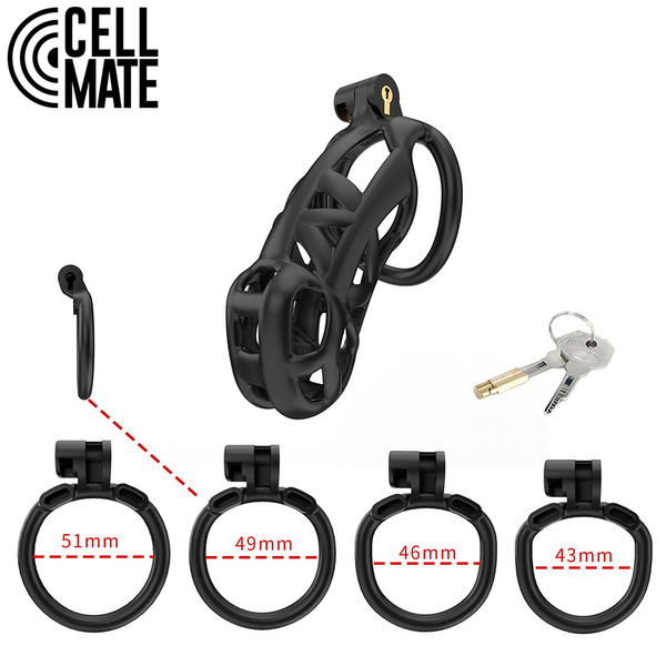 Guardian Chastity Cage Black Size 4 CELLMATE