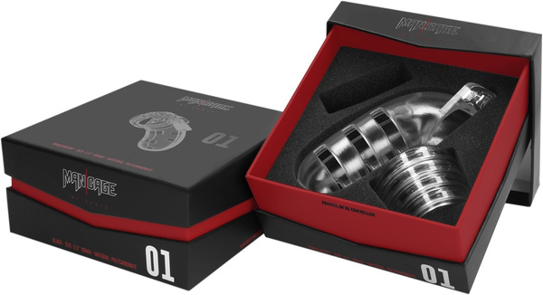 Man Cage Chastity Model 01 Transparent pas cnoty przeźroczysty