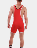 Strój do sexzapasów Barcode Singlet Allan Red-Black-White S
