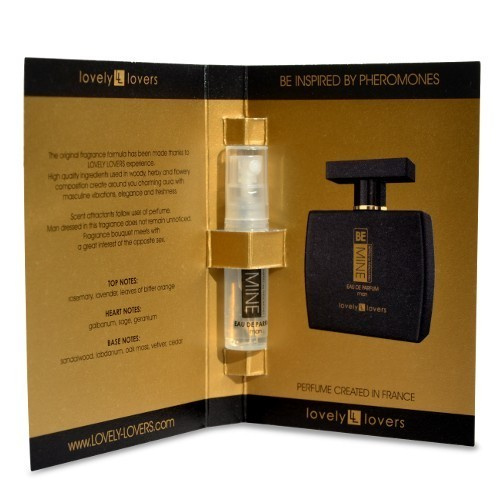 Perfumy z feromonami męskimi Lovely Lovers BeMINE Parfum for Man 2 ml