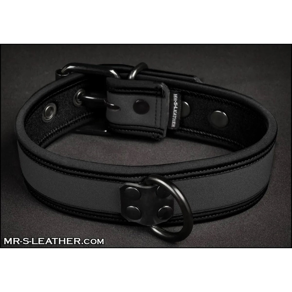 Neo Bold Color Puppy Collar Сірий L-Xxl Mr-S-Leather