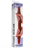 Podwójne dildo ToyJoy Get Real Silicone Foreskin Double Dong 40cm
