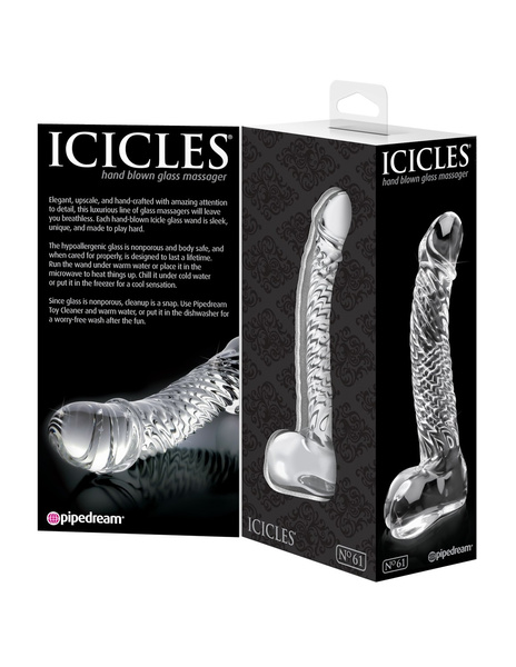 Icicles No. 61 скляне ділдо прозоре
